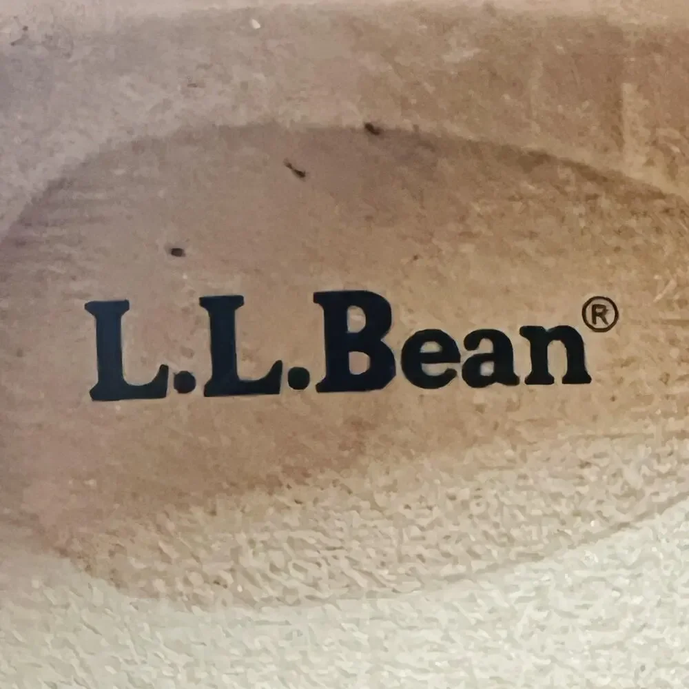 LL Bean Shoes Mens 7.5 Brown Leather Boat Moc Toe Vintage Casual Nautical